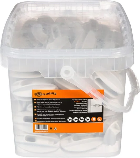 Gallagher - 012022GAL - Isolator Weiß 100 Stück
