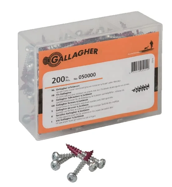 Gallagher - 050000GAL - Gewachste Torx-Schrauben 4,5x40 mm