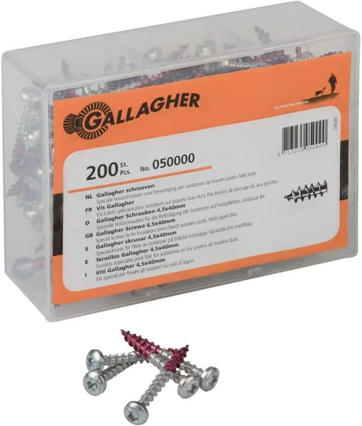 Gallagher - 050000GAL - Gewachste Torx-Schrauben 4,5x40 mm