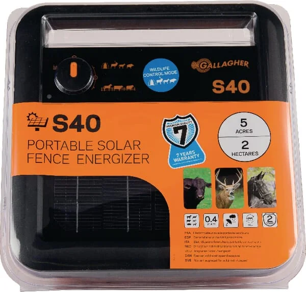 Gallagher - 345307GAL - Weidezaungeraet Solar S40 (Mit Batterie)