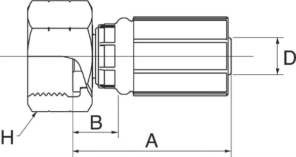 Gates - 10G12FBFFX - Bogen DN16-3/4 BSP