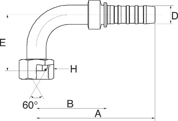 Gates - 12GS12FBSPORX90 - Pressfitting