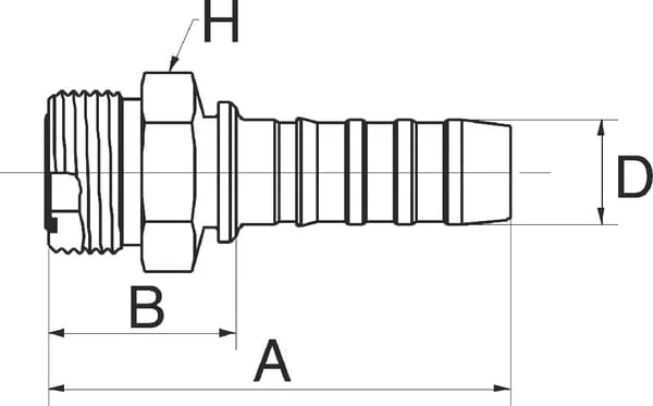 Gates - 12GS12MFFOR - Pressfitting