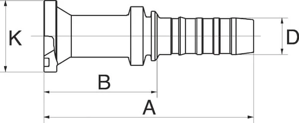 Gates - 12GS16FLH - Pressfitting