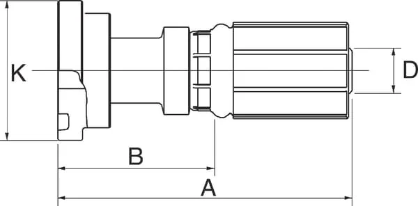 Gates - 16G16FL - Pilaar DN25 + 1" Flansch