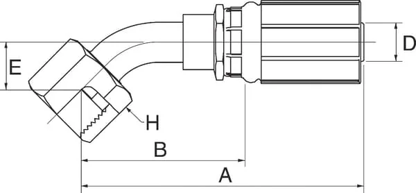 Gates - 4G6FFORX45S - Pressfitting Megacrimp