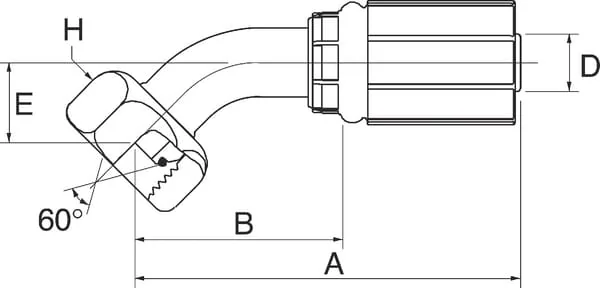 Gates - 5G6FBSPORX45 - Presskupplung 3/8 45-Grad
