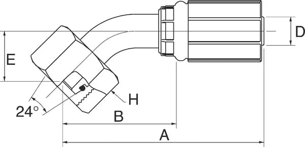 Gates - 6G12FDLORX45 - Fitting