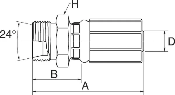 Gates - 6G13MFG - Gerade Kupplung DN10-M20x1.5