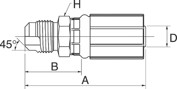 Gates - 6G6MS - Pilaar DN10-5/8 SAE 45