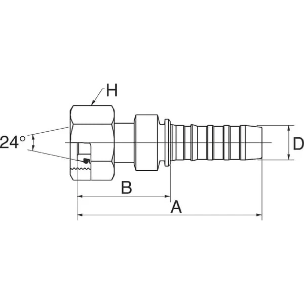Gates - 6GS12FDLORX - Fitting DN10-M18x1.5