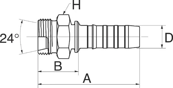 Gates - 6GS12MDH - Fitting DN10-M20x1.5
