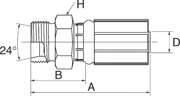 Gates - 8G18MDL - Pressfitting DN13-M26X1,5-18L