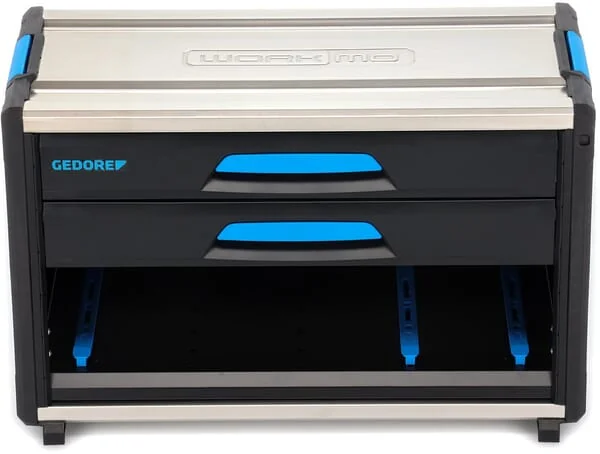 Gedore - 1110WM321GED - Werkzeugkoffer 789x396x506mm, Schwarz/Blauer Kunststoff:Metall, Workmo B321 Von Gedore