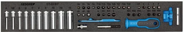 Gedore - 1500CTD20BIT - Modul, Steckschluessel + Bit 1/4"