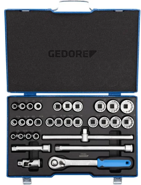 Gedore - D19XMAU20GED - Komplettsatz Steckschluessel 1/2" 31-Teilig
