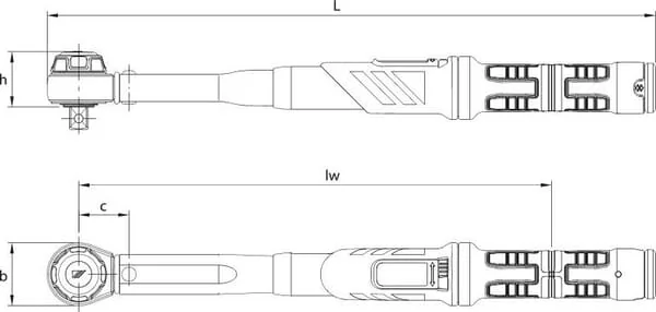 Gedore - DMK100 - DMK - DMUK - 2641232 / DMK 100 Drehmomentschluessel DREMASTER K 1/2", 20-100 Nm