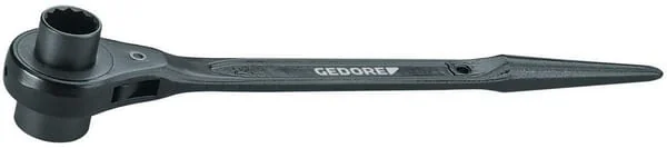 Gedore - DP291719 - 17X19 Ratschen-Ringschluessel 17x19 mm, Schwenkkopf-Schluessel