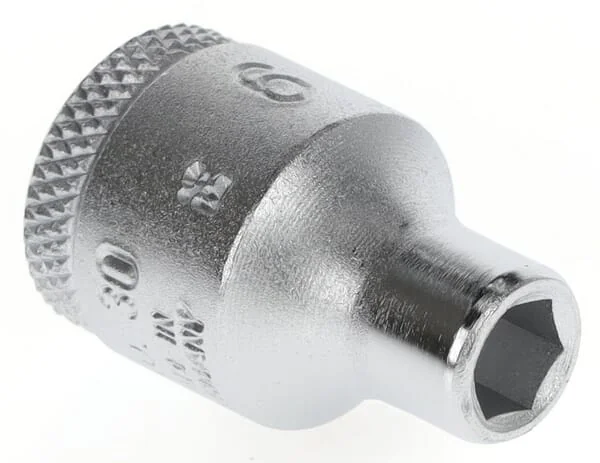 Gedore - DP306 - 6 Nuss 3/8" 6-Kant 6 mm, Nuss fuer Sechskantmuttern, 1 1/2" Antrieb