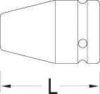 Gedore - DP630 - Bithalter 3/8 Vierkant -1/4"