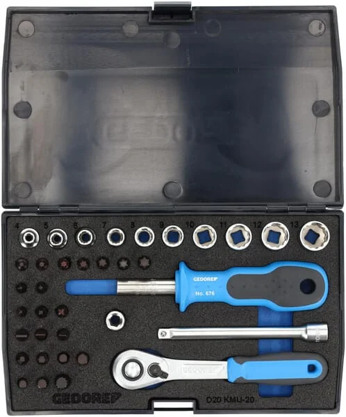 Gedore - DPD20KMU20 - Steckschluesselsatz 1/4" 37-Teilig