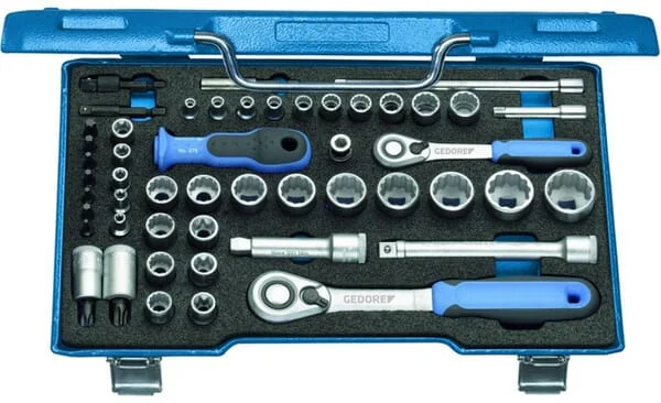 Gedore - DPD30TX20U20 - Steckschluesselsatz 50-Teilig, Verstellbare Aufnahme, Nockenwelle