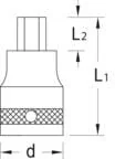 Gedore - DPIN2119 - Bithalter 1" 19mm, Steckschluesselelement