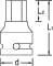 Gedore - DPINK195 - IN K 19 Schlag-Innensechskantsteckschluessel 1/2" 5 mm