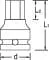 Gedore - DPINK3217 - Innensechskantsteckschluessel 3/4" 17 mm