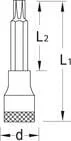 Gedore - DPITX19LT25100 - Innensechskant-TORX-Nuss
