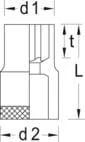 Gedore - DPTX30E8 - Nuss, 3/8" E8
