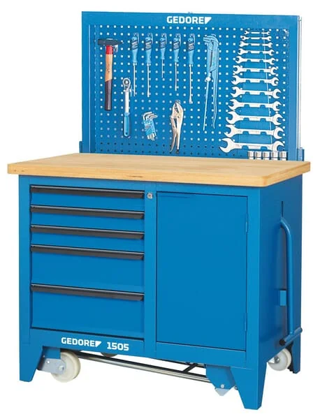 Gedore - GW1505 - Fahrbare Werkbank m. Hubsyst.