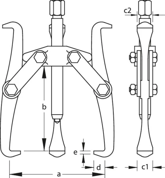 Gedore - HG1102 - Puller 2-A. 120mm