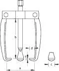 Gedore - HG1192BA - Zieher 3-Armig 140mm