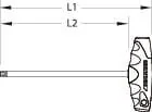 Gedore - SL2142TXT15 - Torx-Innensechskantschluessel mit T-Griff T15, Schraubendreher
