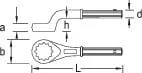 Gedore - SL2A24 - Einseitiger Ringschluessel 24mm