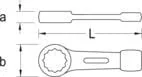 Gedore - SL30650 - Ring-Schlagschluessel 50 mm, Schlagringschluessel, Kombinationsschluessel