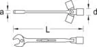 Gedore - SL53419 - Ringschluessel 19 mm