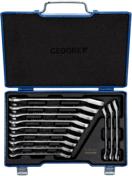 Gedore - SL7UR012 - Kombi-Ratschenschluessel Mit Feder 12dlg