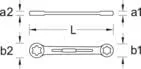 Gedore - SLTX4E20E24 - Doppelringschluessel Torx® E20xE24 Doppelringschluessel Schluessel