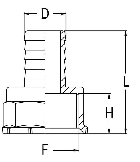 GEOline - 8000301 - Schlauchtuelle 19mm x 1 1/4" F