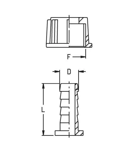 GEOline - 8003200 - Schlauchstutzen 15mm Fuer 3/4" Fluegelmutter