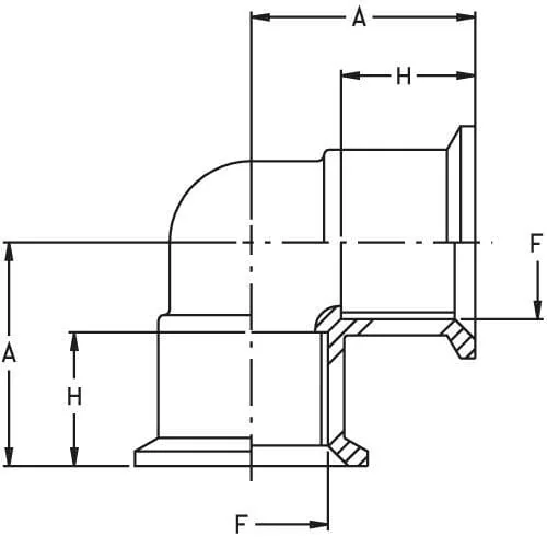 GEOline - 8019401 - Bogen 90° 2" F/F