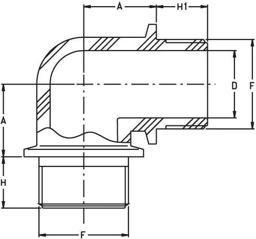 GEOline - 8020401 - 90° Bogen 2" M/M