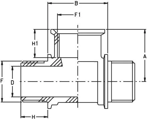 GEOline - 8028301 - T-Stück 1 1/4" Innengewinde/Außengewinde