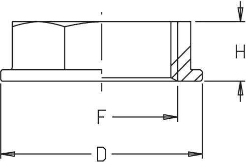 GEOline - 8042301 - Flachmutter Drehbar 1 1/4"