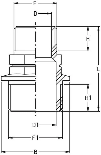 GEOline - 8058201 - Reduzierstutzen 1" x 3/4" M/M