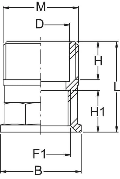 GEOline - 8059301 - Reduziernippel 1 1/4" x 1" Innengewinde/Aussengewinde