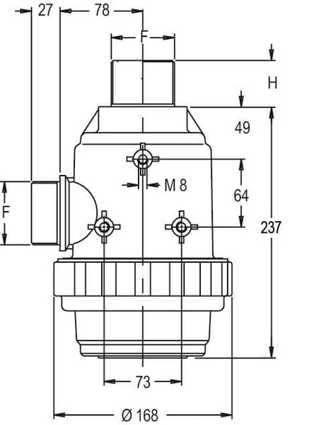 GEOline - 8091001 - Saugfilter 2" AG 220 L/min 50 Mesh