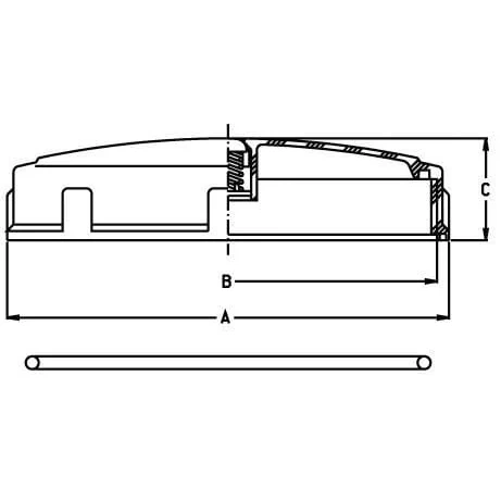 GEOline - 8178006 - Tankdeckel Verschraubt Diameter 240mm Mit Entluefter